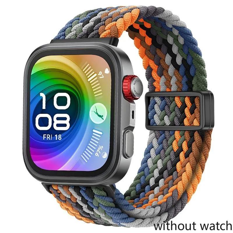 Nylon Magnetic Strap for Huawei Watch Fit 4/3 Braided Breathable for Huawei Watch Fit 4 Pro Sport Bracelet Watchband Accessories