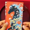 6 pieces Horse Year Design Chinese New Year Envelope Cartoon Traditional Money Envelope Creative Blessing Lucky Red Pockets