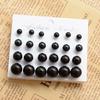 12 Pairs Women Pearl Ear Stud Earrings