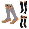 5000mAh Battery Powered Heated Socks with App Control 3 Heating Level for Winter Sports Black Stripe Electric Stockings