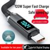 120W USB-C Super Fast Charging Cable for Huawei Honor Phones with 6A Flash Charging