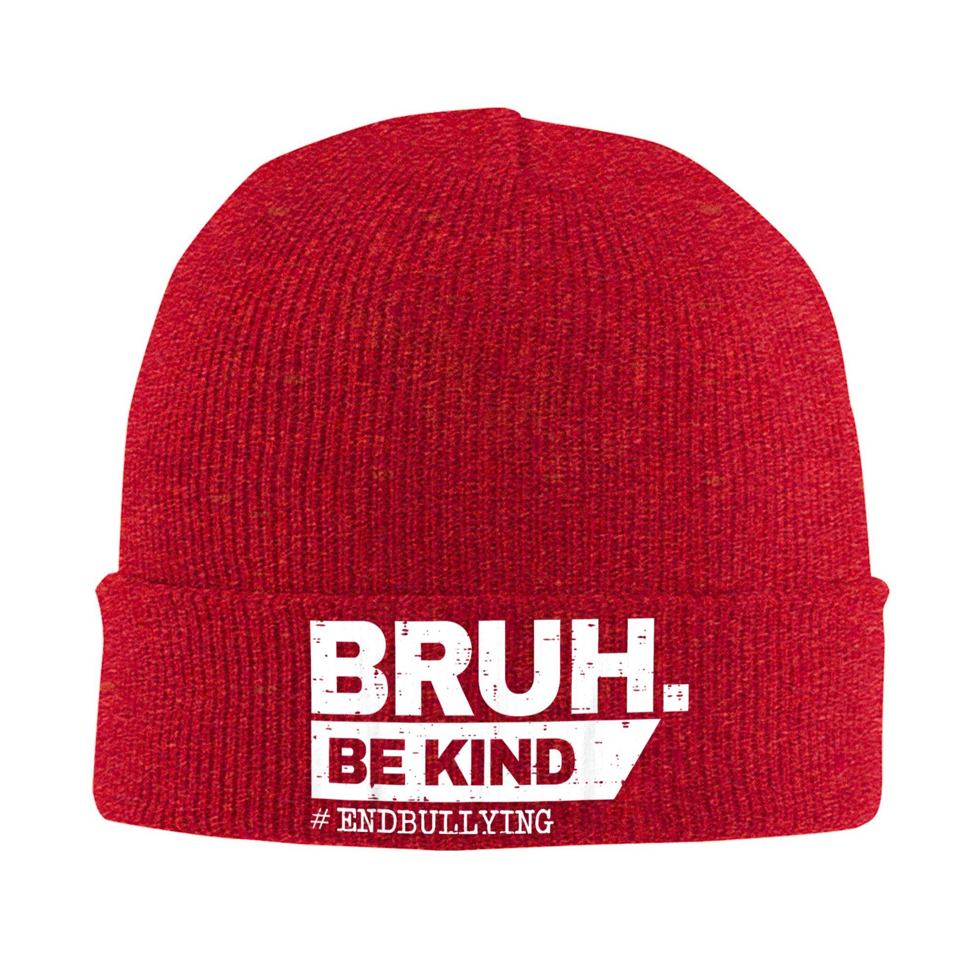 

День единства мужчин и женщин 2024 Оранжевый Будь добрым Брош Антибуллинг Доброта Шапки-бини Шапка-бини вязаная Y2K Кепки K-pop Эластичные шапки-боннет One Size