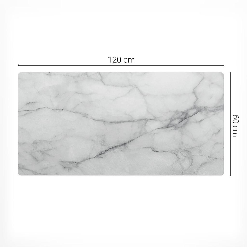 Marble Texture Gaming Mouse Pad and Keyboard Pad 120X60 Cm