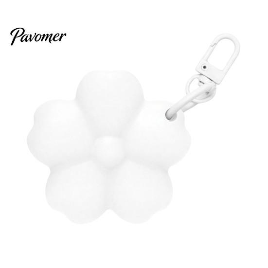 Lip Balm Holder Keychain Silicone Flower Lipstick Keychain, Portable Carrier for Bag Accessory Backpack Handbag, Travel Gloss Women