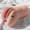 2 v 1 Pánske masturbátory Dospelé sexuálne hračky s 3D realistickou textúrovanou vagínou a tesným análom Sex Orálny sex Stroker Análna hracia bábika pre mužov