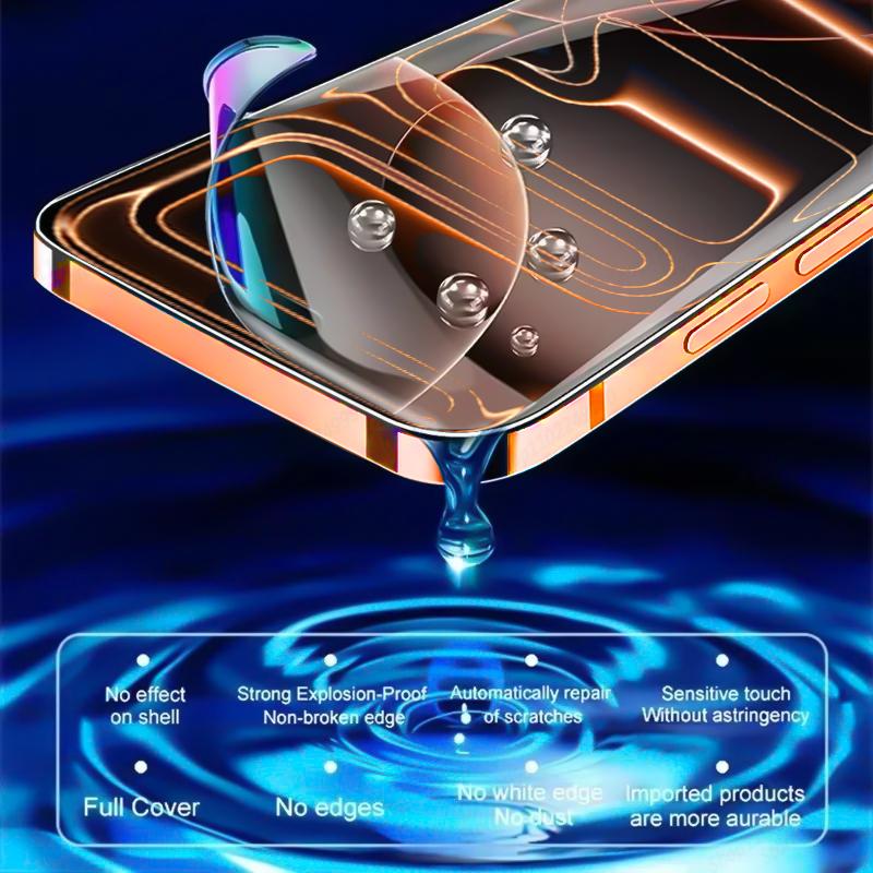 5PCS Full Cover Hydrogel Film For iPhone 17 Pro Max 17 Air Screen Protector For iPhone 16 Pro Max 14 15 Plus 12 13 Mini 16E Film