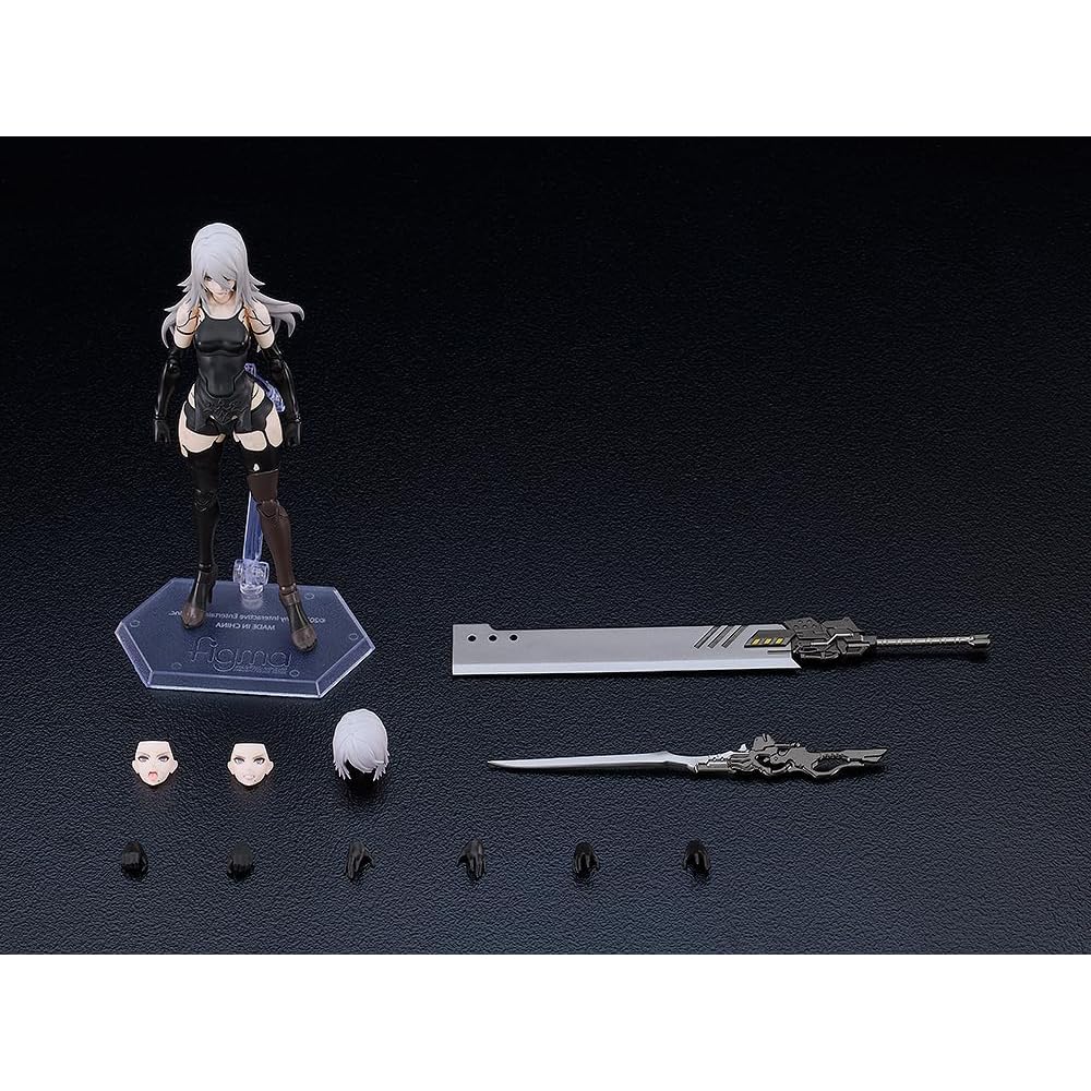 Figma NieR Automata A2 Non-Scale Painted Action Figure with Articulated Joints and Detailed Design