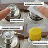 2pcs Professional Manicure Glass Bottle Set Non Drip Press System Practical Glass for Nail Salon Use