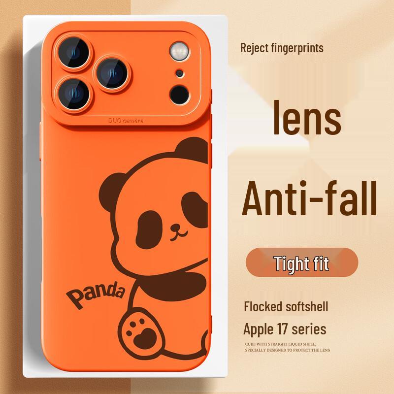 Cartoon Anti-Fall Soft Silicone iPhone Case with Full Lens Protection