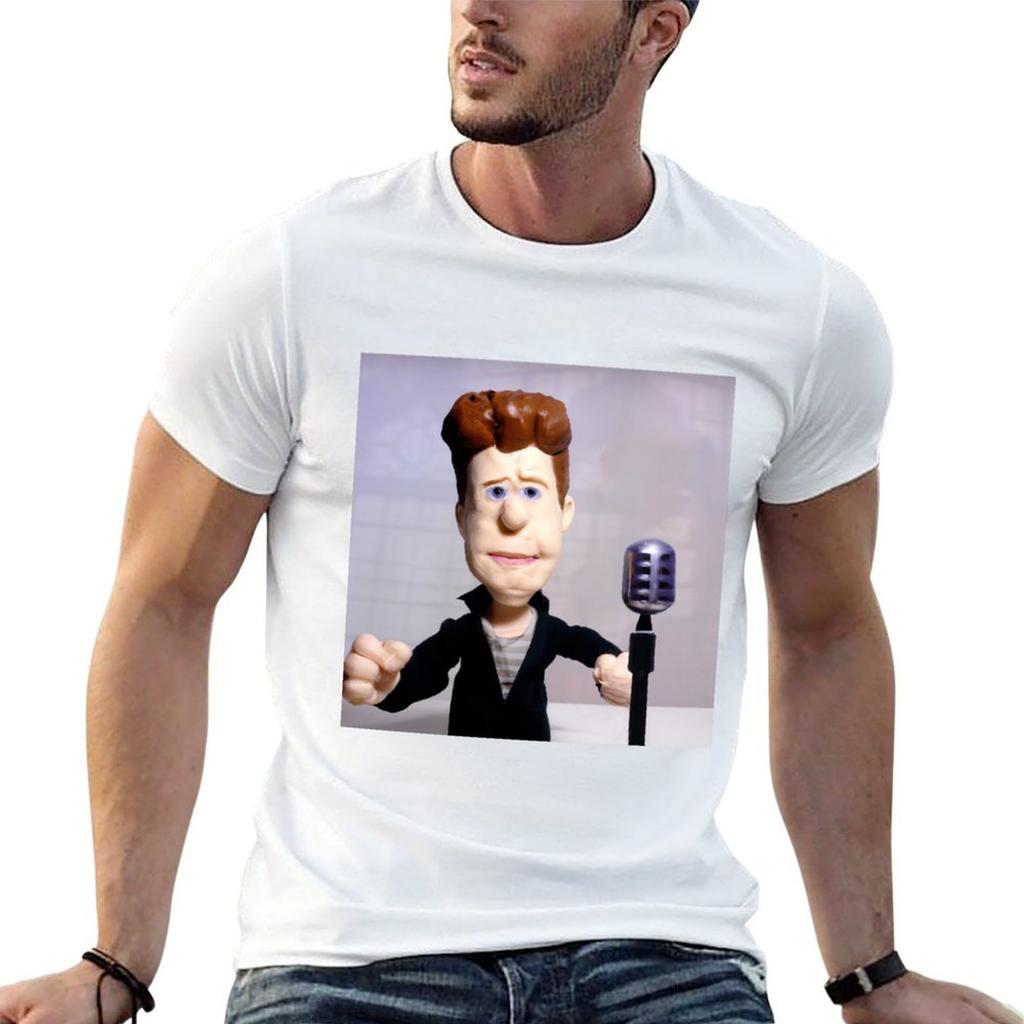 T-shirt Rick Astley T-shirt Personalizzata T-shirt Unisex in Cotone