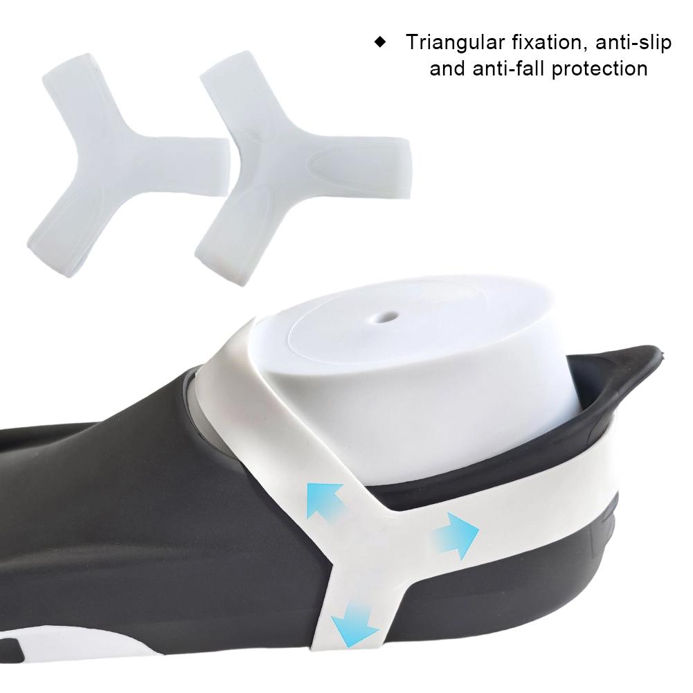 1 Pair Full Silicone Fin Retainer Strap Diving Fins Fixing Strap Keeper Gripper Comfortable for Spearfishing Surfing Snorkeling
