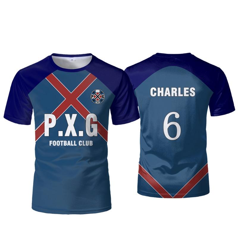 PXG Blue Lock Japanisches Anime-Trikot, Fußballuniform Nr. 9 Rin Shidou, Cosplay-T-Shirts, Freizeit-Sportoberteile für Herren und Damen