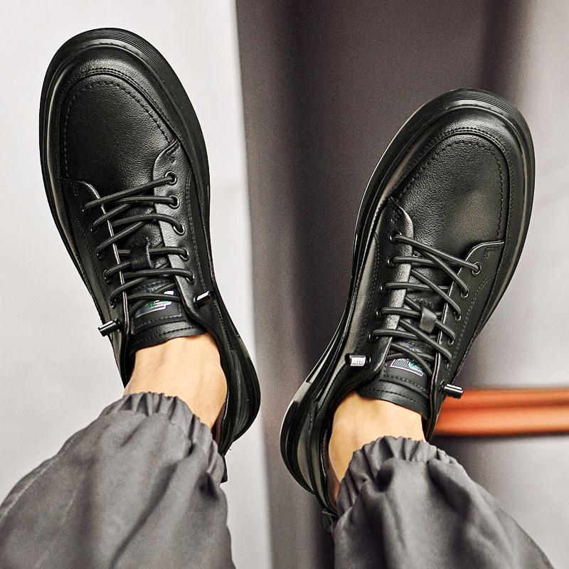 Fashion Men Shoes Casual White Sneakers High Quality Leisure Walk Leather Fashion Shoes Men Comfy Skateboard Vulcanized Footwear