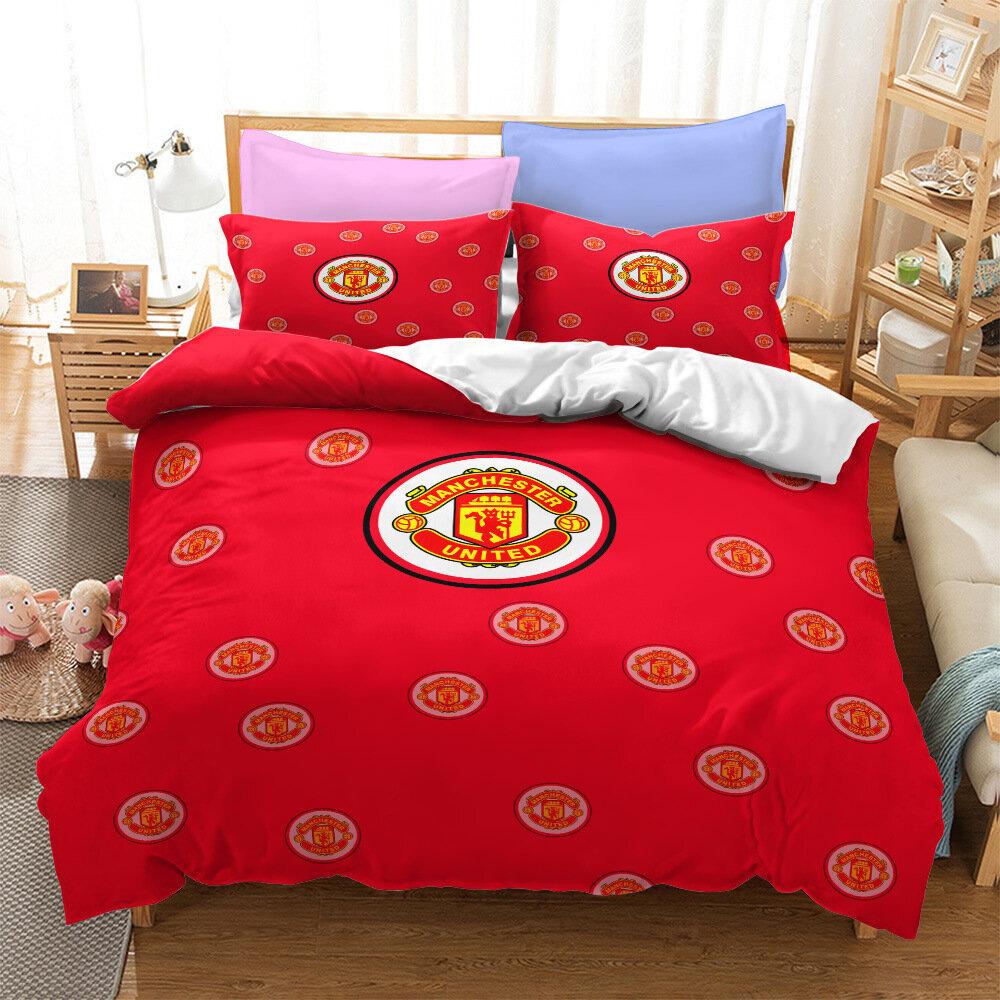 Cute Printed Quilt Cover Pillowcase Three-Piece Set Can Be Made Into Four-Piece 3D Digital Printing