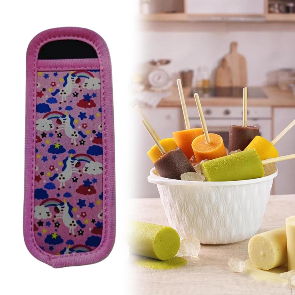 Ice Sleeves Holder Bag Washable Popsicle for Kids Party Supplies Cream