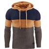 Herren, Hoodies  Fit Mode Waffel Hoodie Casual  Hoody Top Mit Freizeit Hoodie Farbblock Strick Sweatshirt Top