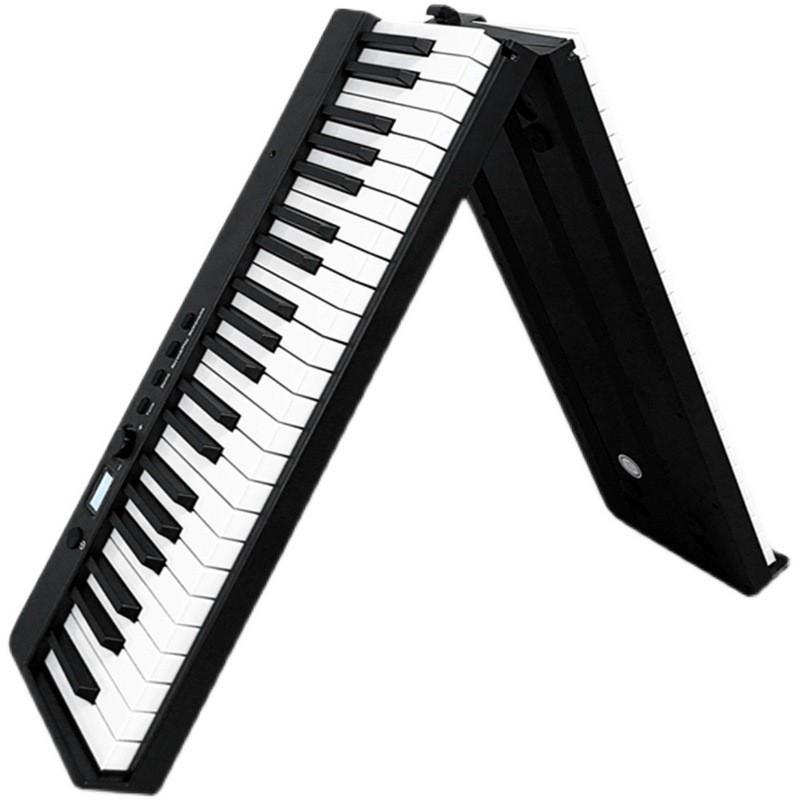 88-Key Folding Electronic Piano with Weighted Hammer Action, MIDI, CE Certified.