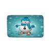Christmas Shower Curtain Toilet Four-Piece Floor Mat Bathroom Absorbent Non-Slip Door Mat Carpet Bathroom Absorbent Foot Mat