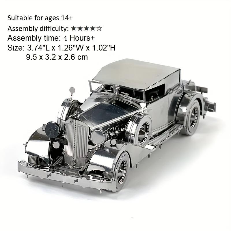3D Metallpuzzle: Liebe Puzzle Verkehrsmittel-Serie - Auto, Straßenbahn, Fahrrad, EMU-Bausatz