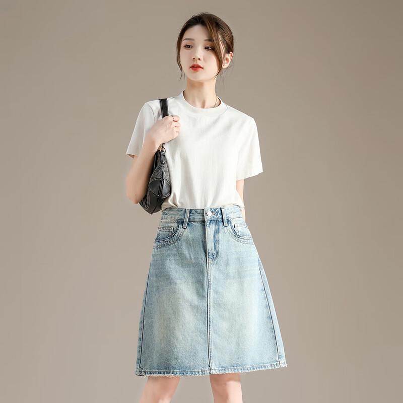 RAIN.CUN Women's Loose Fit Crew Neck Short Sleeve T-Shirt