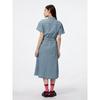 GU by Uniqlo Light Denim Work Shirt Dress  Short Sleeve  +ec