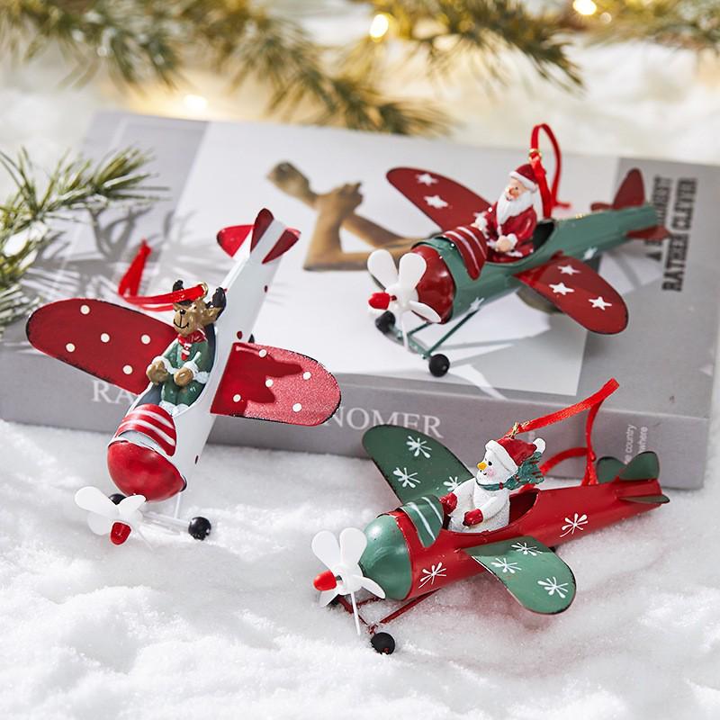 2025 Iron Art Christmas Decorations: Small Santa, Reindeer, Snowman Mailbox Ornaments.