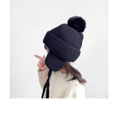 Dzianinowa czapka beanie dla dzieci, czapka bomberka, czapka dla niemowląt, ciepła czapka dla dzieci na jesień i zimę, czapka typu bonnet dla dzieci, czapka bomberka