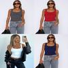 Y2k Sexy Crop Top With High Elastic Polyester For Streetwear Girls