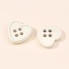 New Cute Four-Hole Heart Shaped Plastic Buttons for DIY Children's Clothing & Decoration