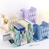 Adjustable Scalable Bookshelf Metal Book Stand Durable Telescopic Bookends