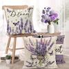 Spring Home Sweet Home Throw Pillow Covers 18 X 18 Inch Bless This Home Purple Lavender Floral Butterfly Mason Jar Pillow Case Farmhouse Seasonal