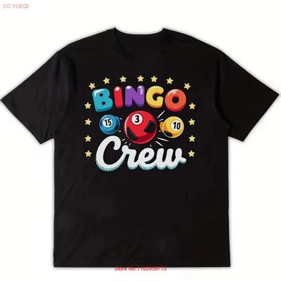 MenS Bingo Crew T Shirt Black with Bold Game Design Soft Ever Vintage Washed Stretched Unisex Breathable Designer Clothes