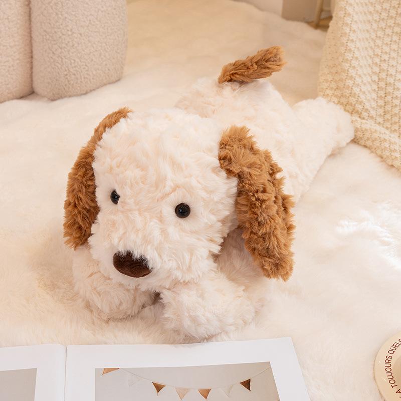 

40/50cm Cute Sleeping Position Baby Dog Plush Toy Stuffed Soft Animal Puppy Doll Sleeping Pillow Cushion Birthday Gift For Kids 40cm бежевый