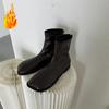Herbst Winter Mode Elastische Stiefel Damen Luxus Designer Warme Stiefel Damen Dicke Sohle Knöchel Chelsea Boots