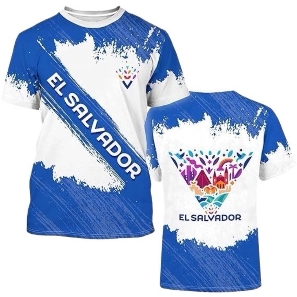 3D Digital Printing T-Shirt Teen Men's Short Sleeve Top Versatile Breathable