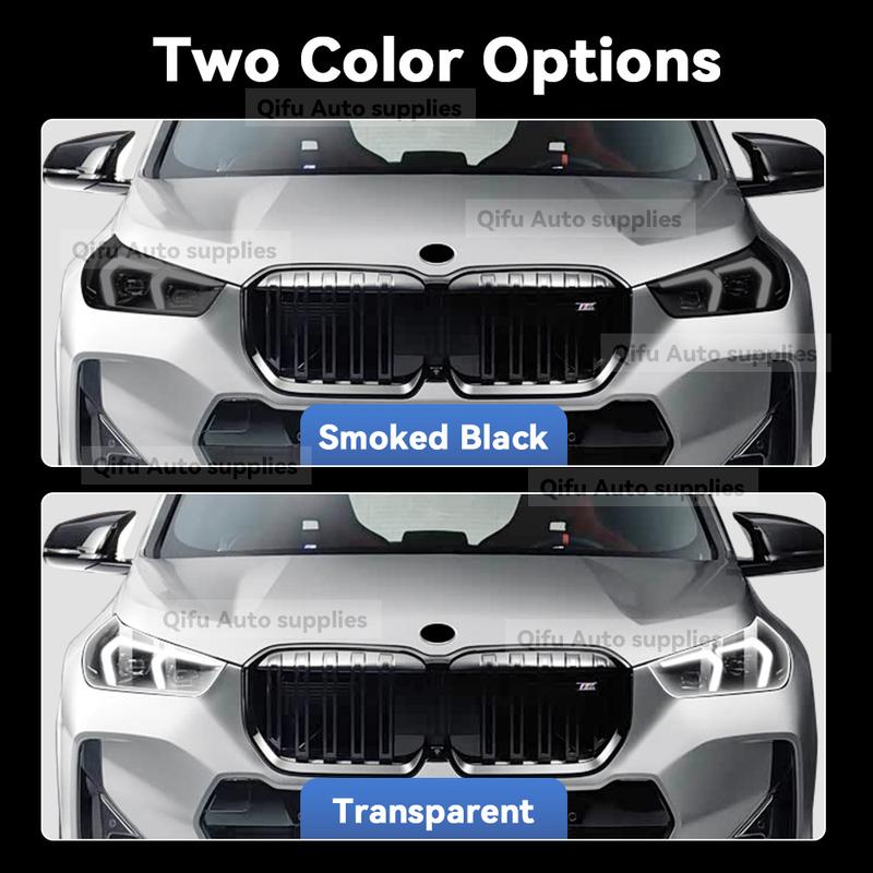 For BMW X1 iX1 U11 U12 -2026 TPU Headlight Anti-Scratch Smoke Black Transparent Modification Color Changing Protective Film