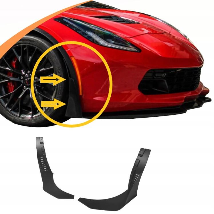 Side Splitter Bumper Splitter Matte Corvette C7 2014-19 for Splitter STG3