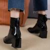 High Heels Women Short Boots Ankle Fashion Chunky Shoes New Trend Sexy Pumps  Winter Goth Heeled Woman Chelsea Botas Mujer