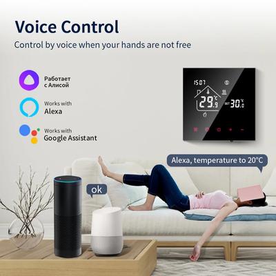 Tuya WiFi Smart Thermostat LCD Display Touch Screen For Floor Heating Electric/Water Gas Boiler Remote Control by Alexa Alice