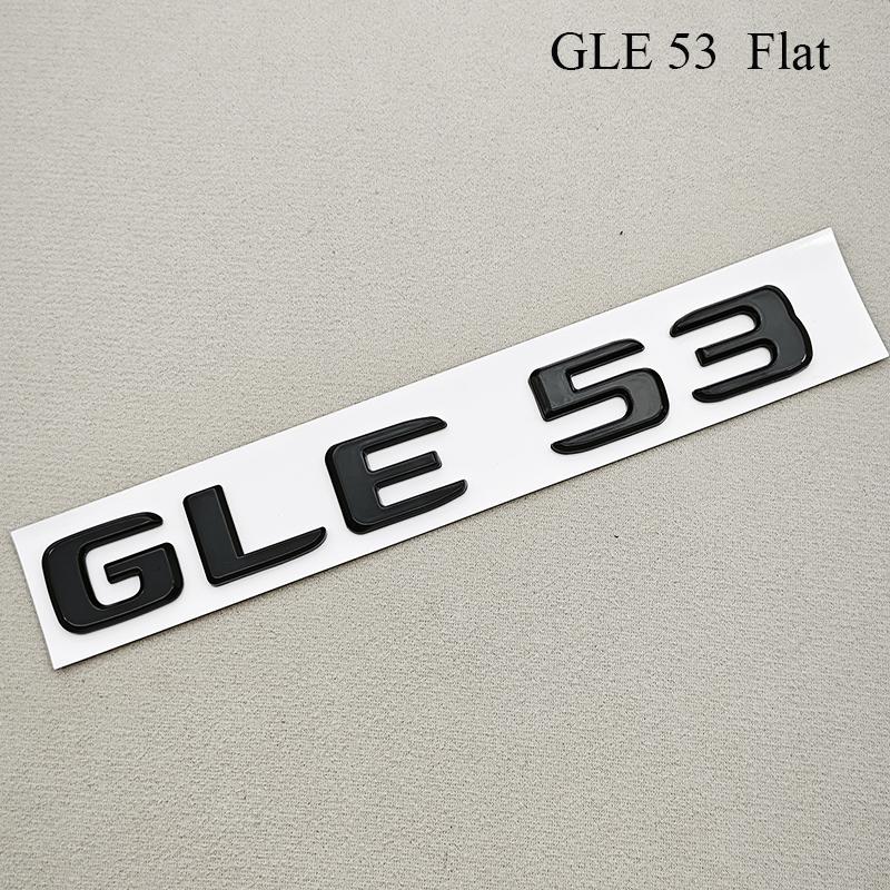 Car Trunk Letters Logo Emblem Badge Decals Sticker For Mercedes Benz AMG GLE Class GLE43 GLE53 GLE63 W166 V167 Auto Accessories