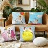 Art CCocochan Cushion Cover Plush Fabric Soft Double Sided Print Sofa Cushion Cover Throw Pillow Covers