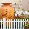 Garden Stake Rustic Charming Courtyard Decoration Metal Stake Ornament for Outdoor Garden Patio Yard