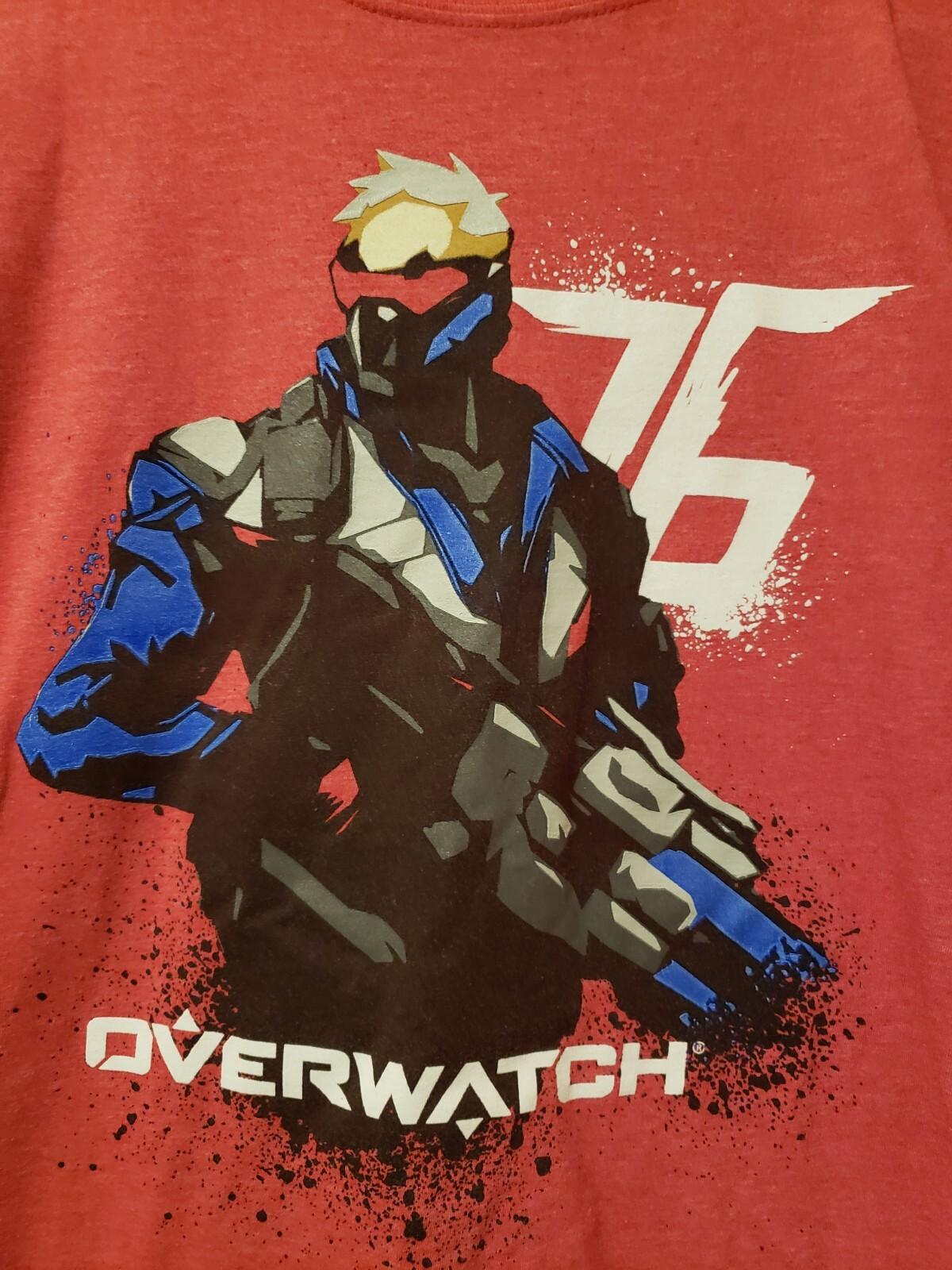 OVERWATCH Size Medium Mens Red Soldier 76 Gamer THINK GEEK Unisex T-Shirt M