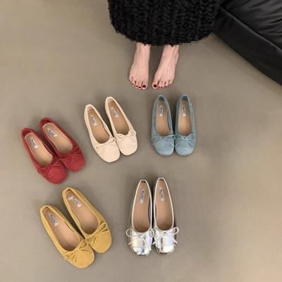 Ballerinas Flats Schuhe Weichsohlige Einzelschuhe Damenschuhe
