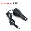 12V 24V Car Lighter power Charger Cable to DC 4.2V 8.4V 16.8v volt 1000mA for 18650 Li-ion LiPo Battery Electric 12V