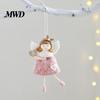 Handmade Fabric Doll Pendant Christmas Plush Ornament, Xmas Tree Decorative Angel Soft Souvenir for Tree, Winter Holiday Home Party Decor Exquisite