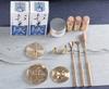 10pcs Incense Road Gift Box Set DIY Introductory Pure Copper Air Incense Burner Incense Home Use Natural Sandalwood Powder Seal