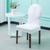 Thickened Round Backrest Dining Table Chair Cover Universal Curved Stool Cover Seat Cover Elastic Force