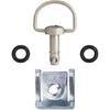 MOTO4U Motorcycle Race Fasteners Quick Release 17Mm D-Ring 1/4 Turn Fairing Fastener Clip Style Matt Sliver X10 Sets
