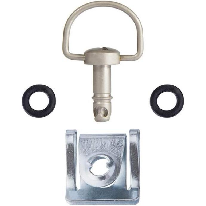 MOTO4U Motorcycle Race Fasteners Quick Release 17Mm D-Ring 1/4 Turn Fairing Fastener Clip Style Matt Sliver X10 Sets